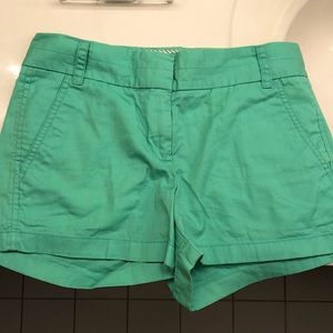 Mint Green J Crew Shorts